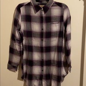 Boston Traders button down plaid top
